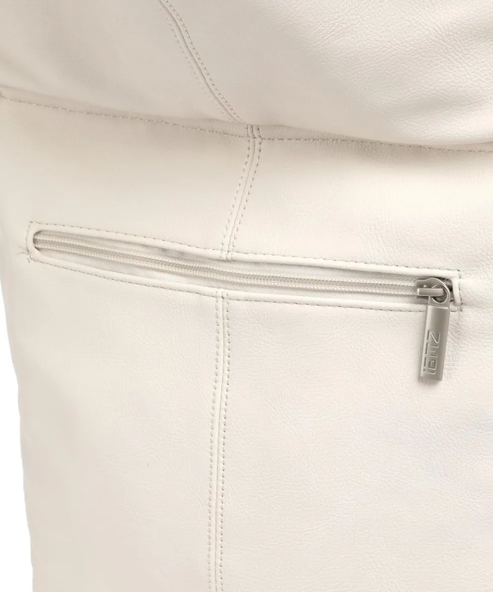 Mademoiselle.M M12 Beuteltasche Lederimitat elfenbein