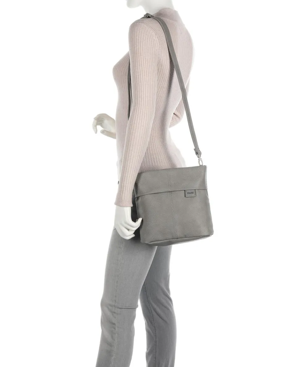 Mademoiselle.M M8 Schultertasche Lederimitat grau