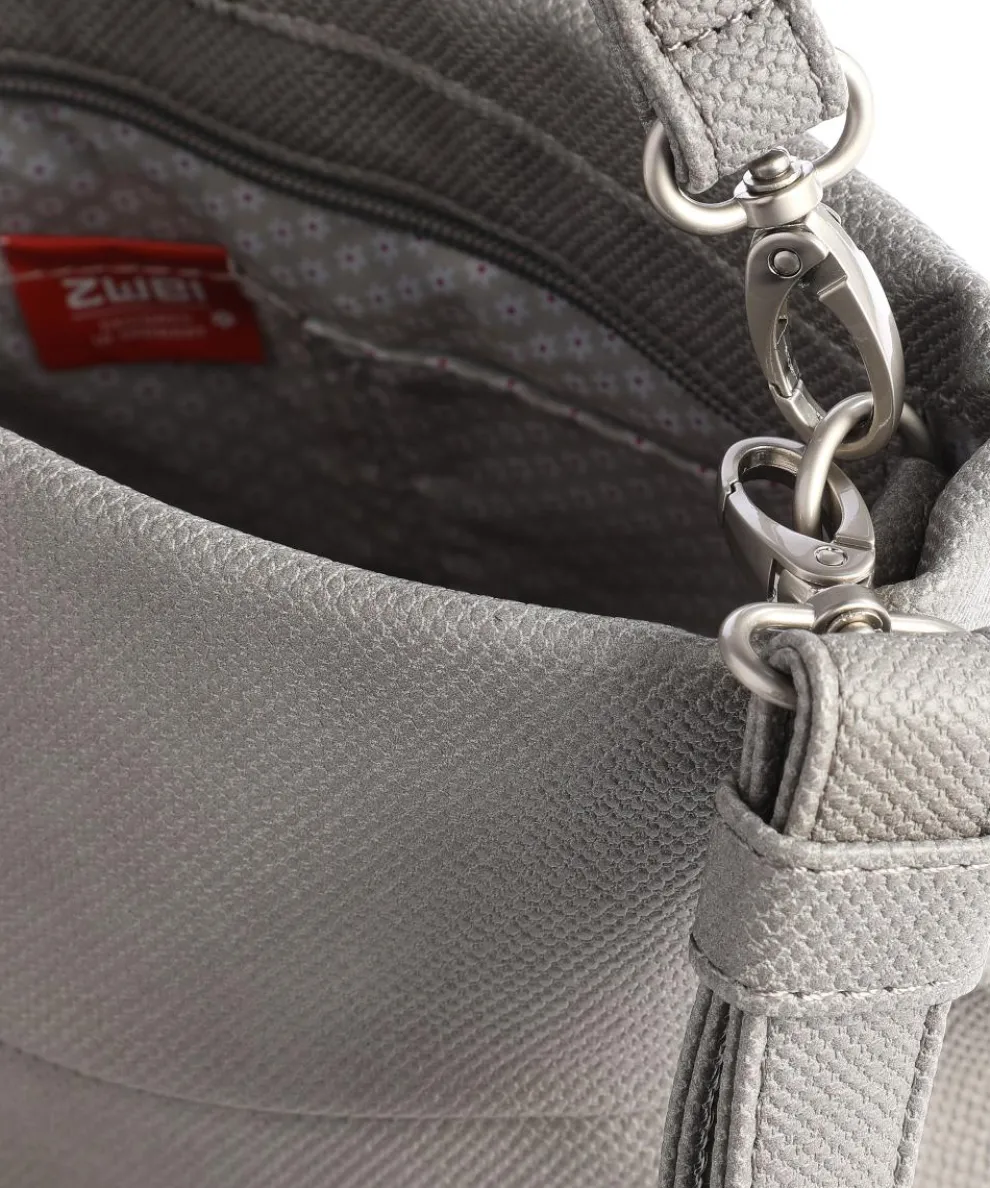 Mademoiselle.M M8 Schultertasche Lederimitat grau