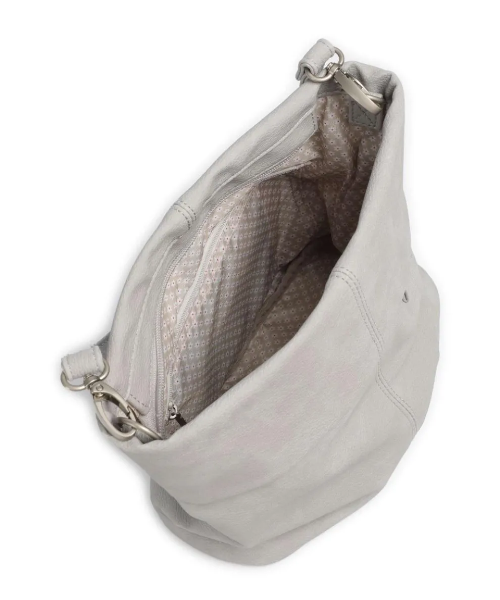 Mademoiselle.M M8 Schultertasche Lederimitat hellgrau