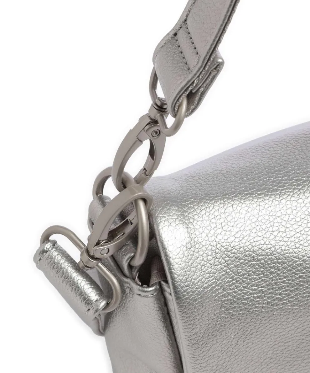 Mademoiselle.M M60 Schultertasche Lederimitat silber