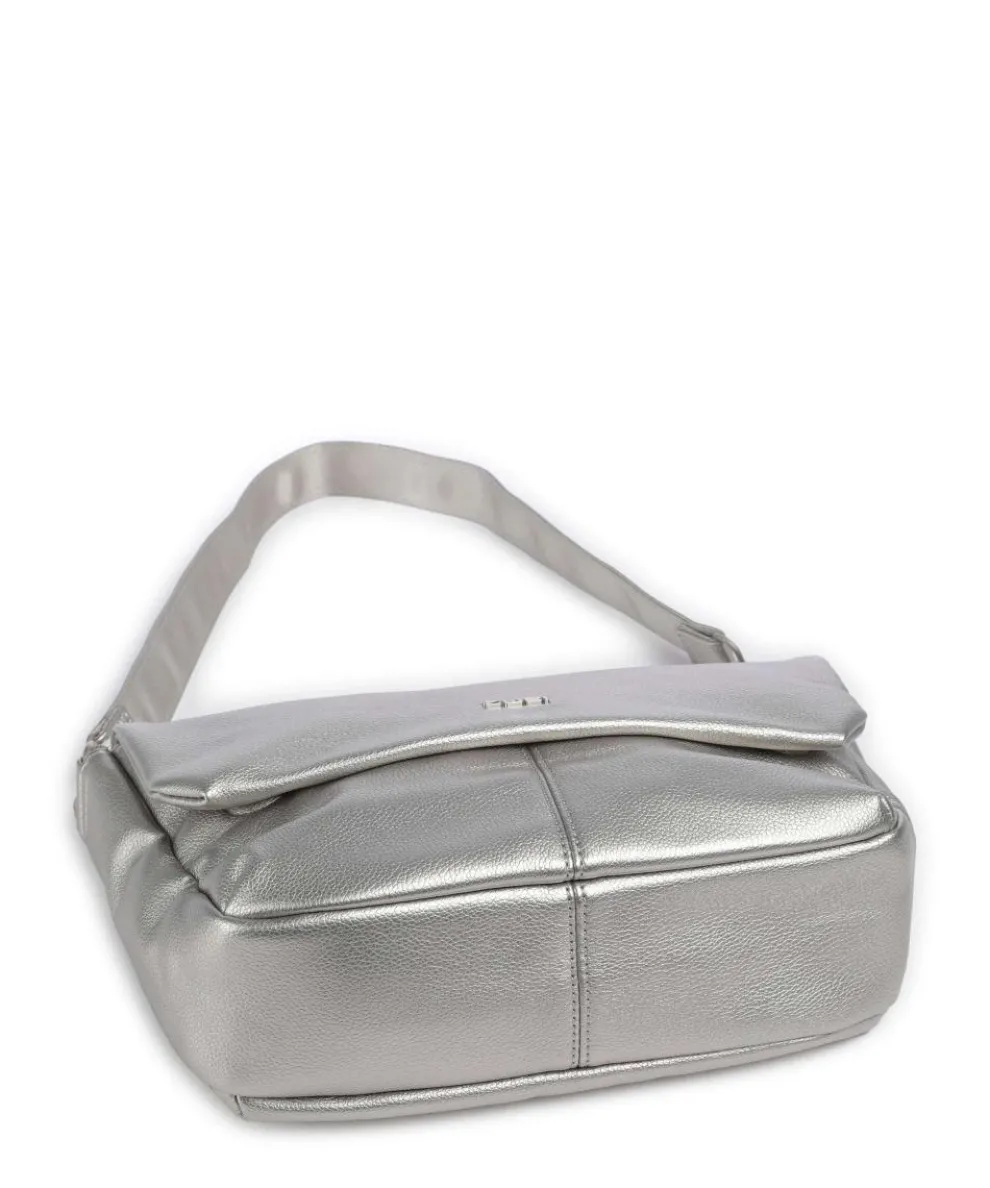 Mademoiselle.M M60 Schultertasche Lederimitat silber