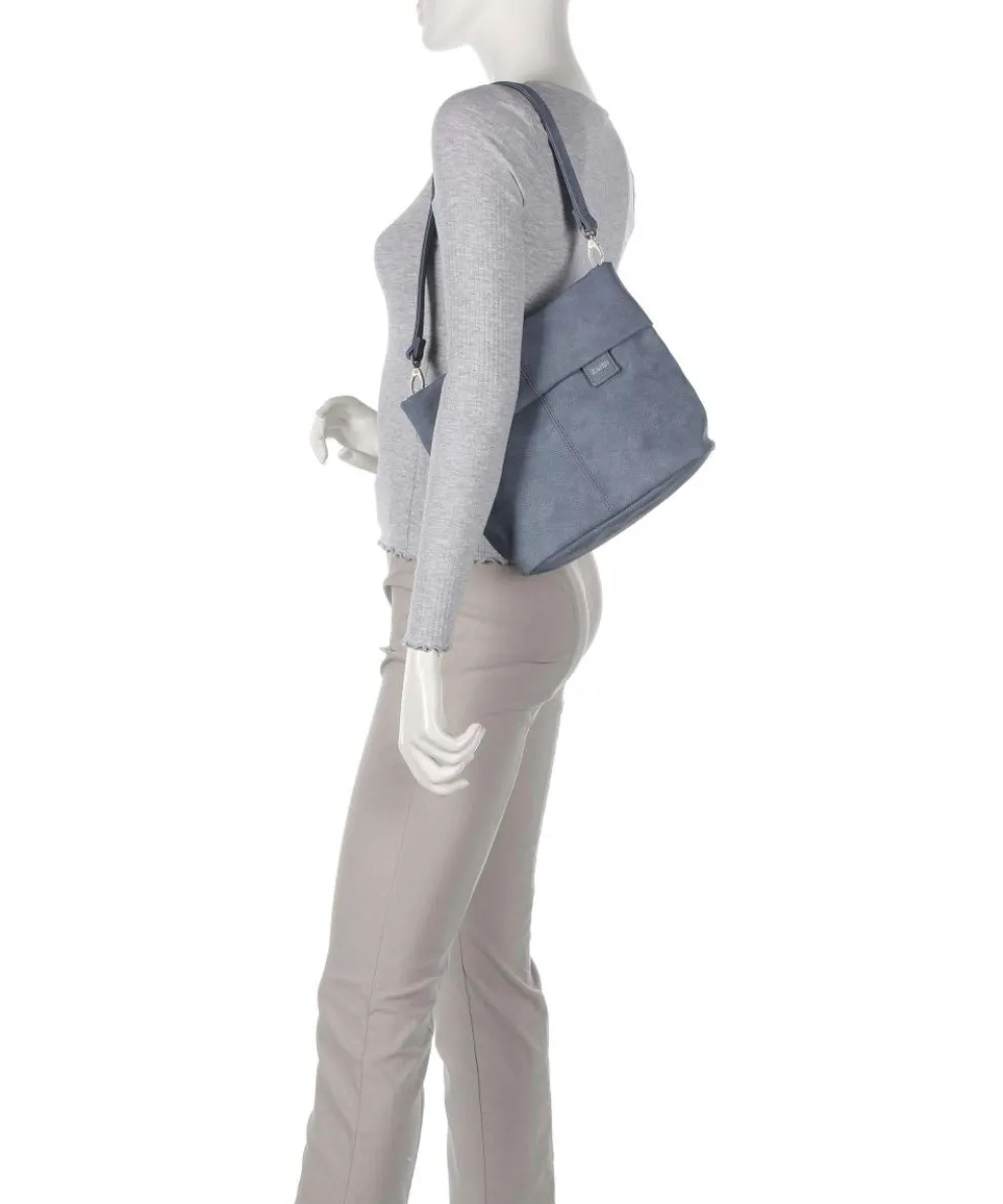 Mademoiselle.M M8 Schultertasche Lederimitat blau