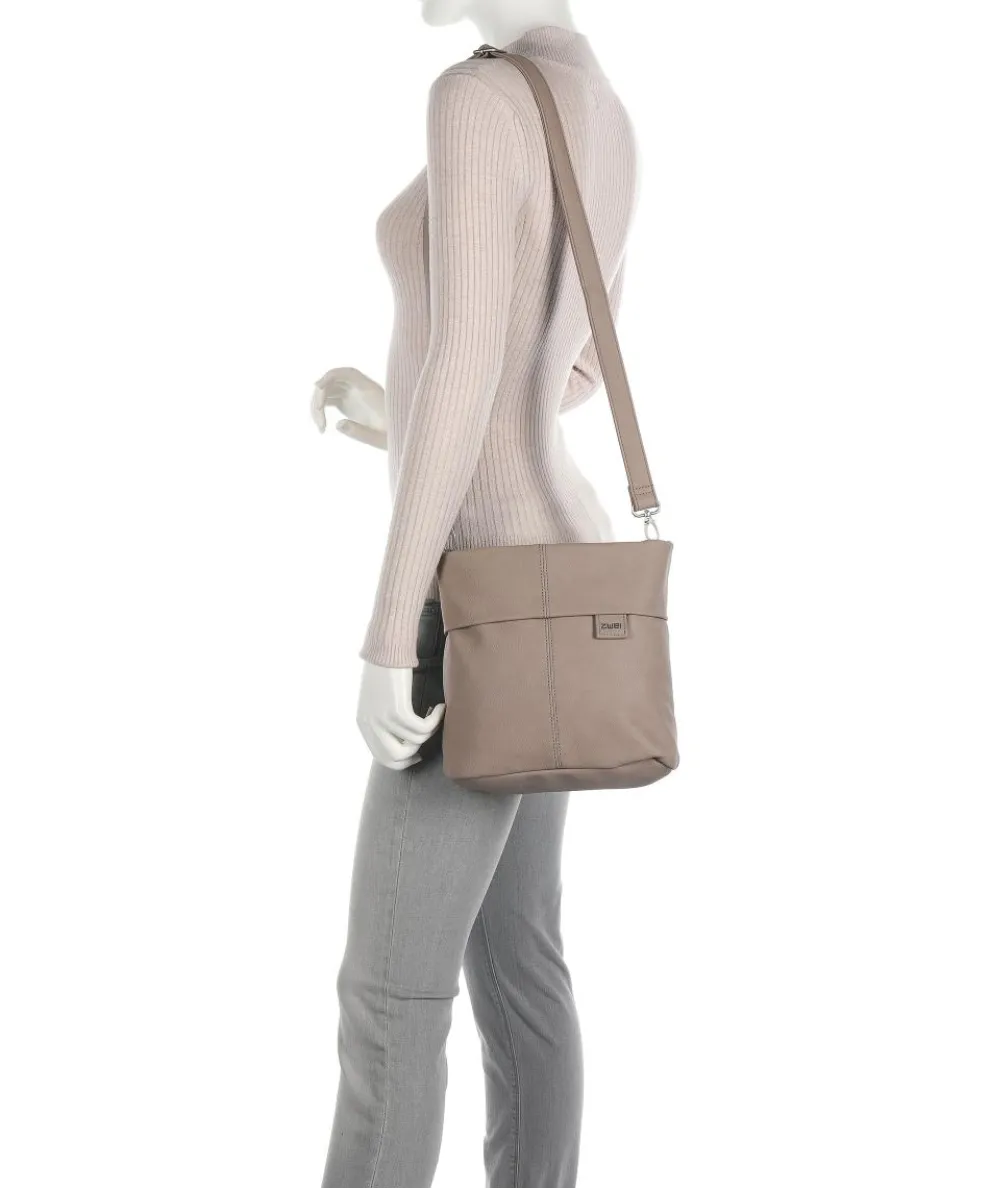 Mademoiselle.M M8 Schultertasche Lederimitat hellbraun