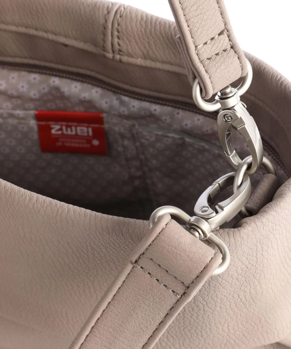 Mademoiselle.M M8 Schultertasche Lederimitat hellbraun