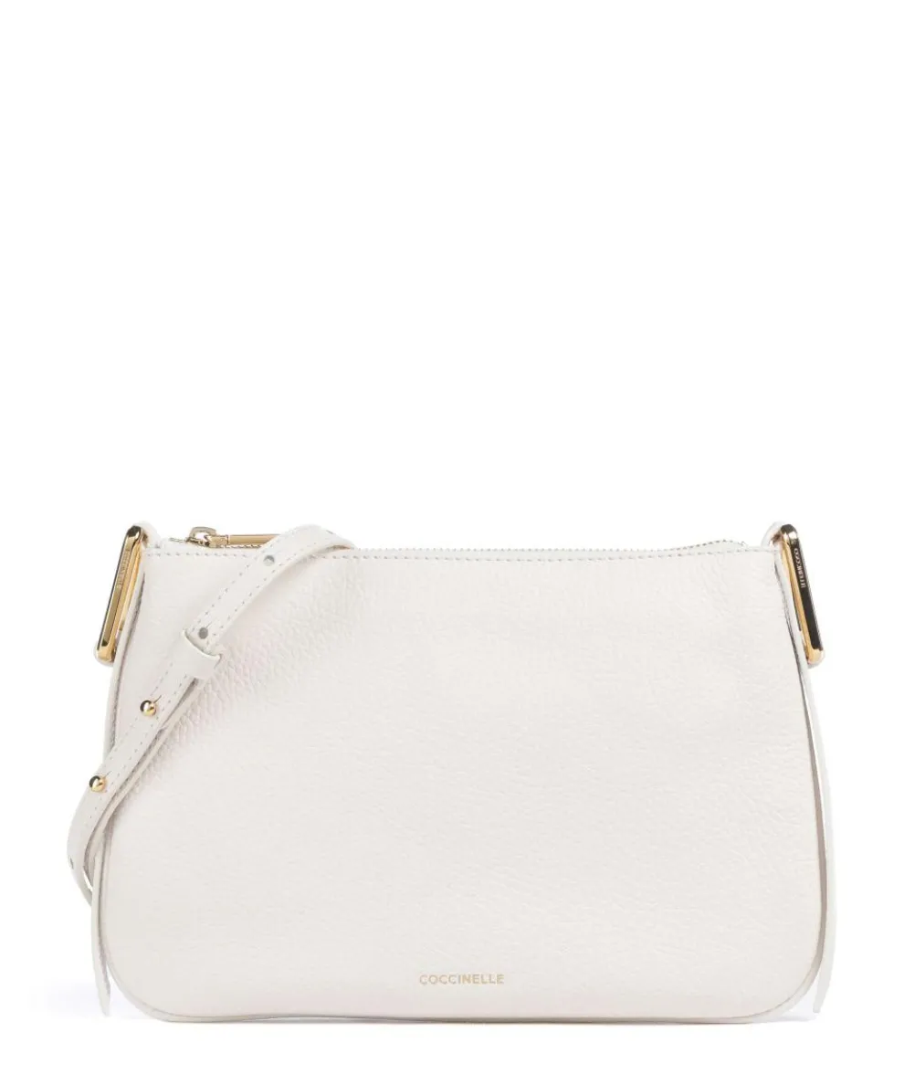 Magie Umhängetasche genarbtes Rindsleder weiß