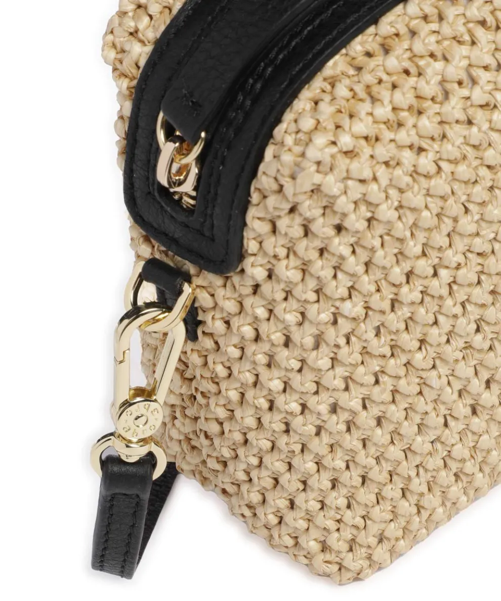 Maglia Raffia Kaia Umhängetasche Bast natur/schwarz