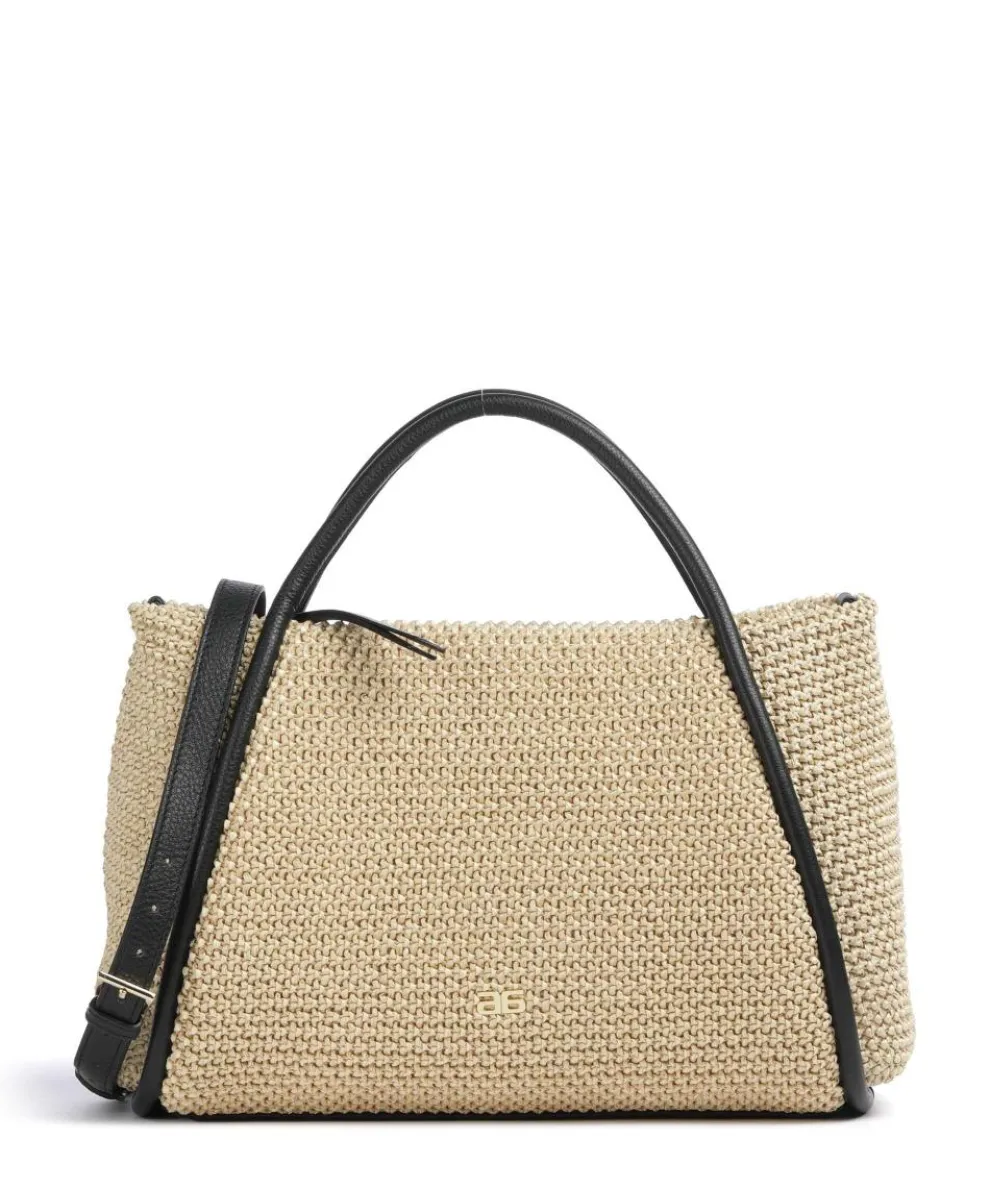 Maglia Raffia Willow Handtasche Bast natur/schwarz