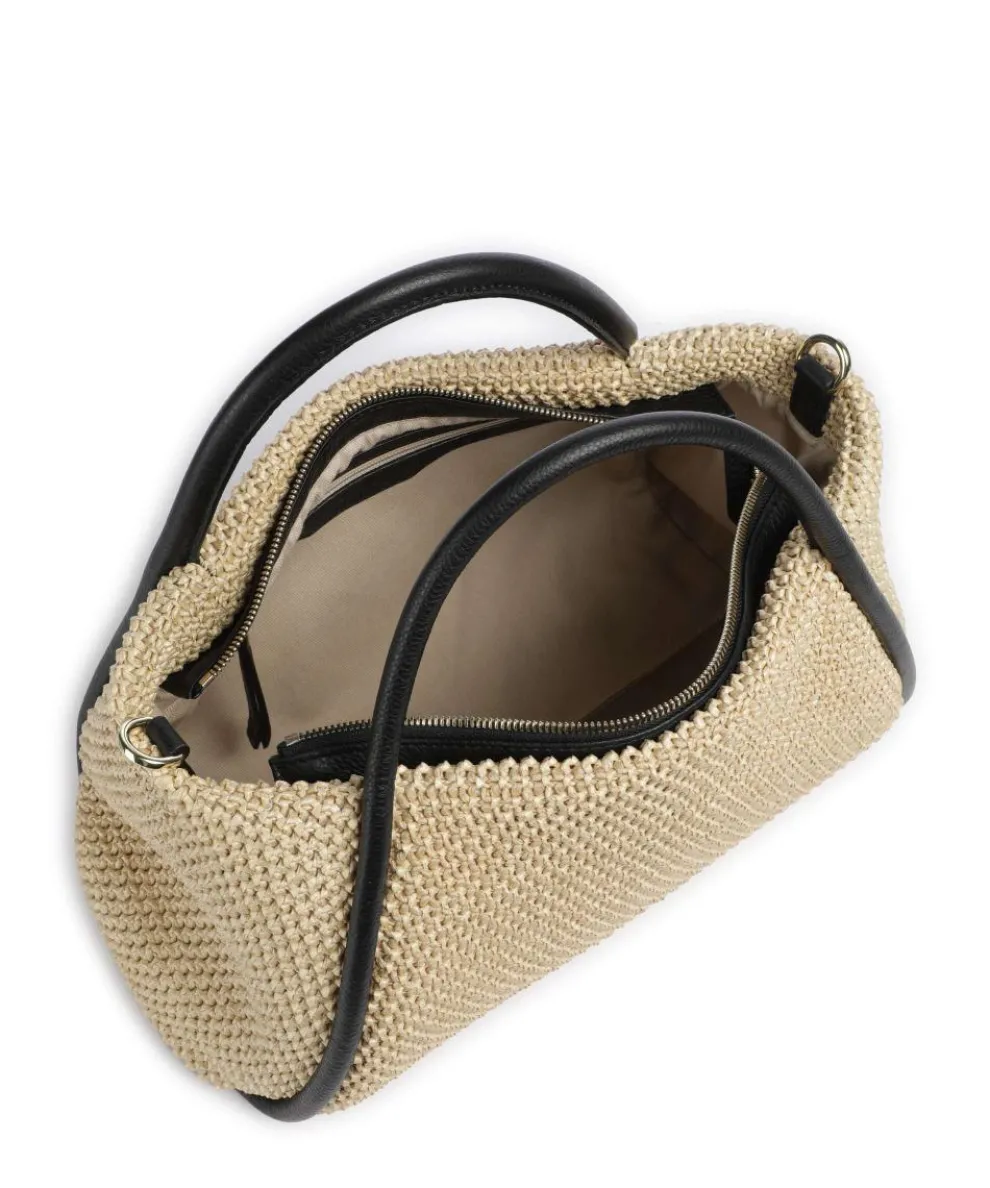 Maglia Raffia Willow Handtasche Bast natur/schwarz