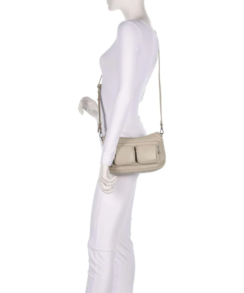 Maia Sheep Natural S Schultertasche Schafsleder beige