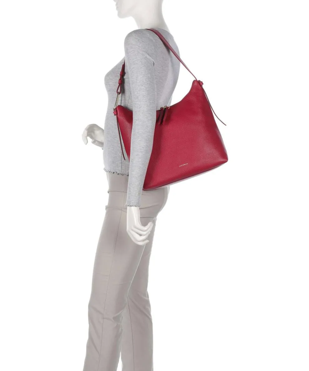 Malory Beuteltasche genarbtes Rindsleder rot