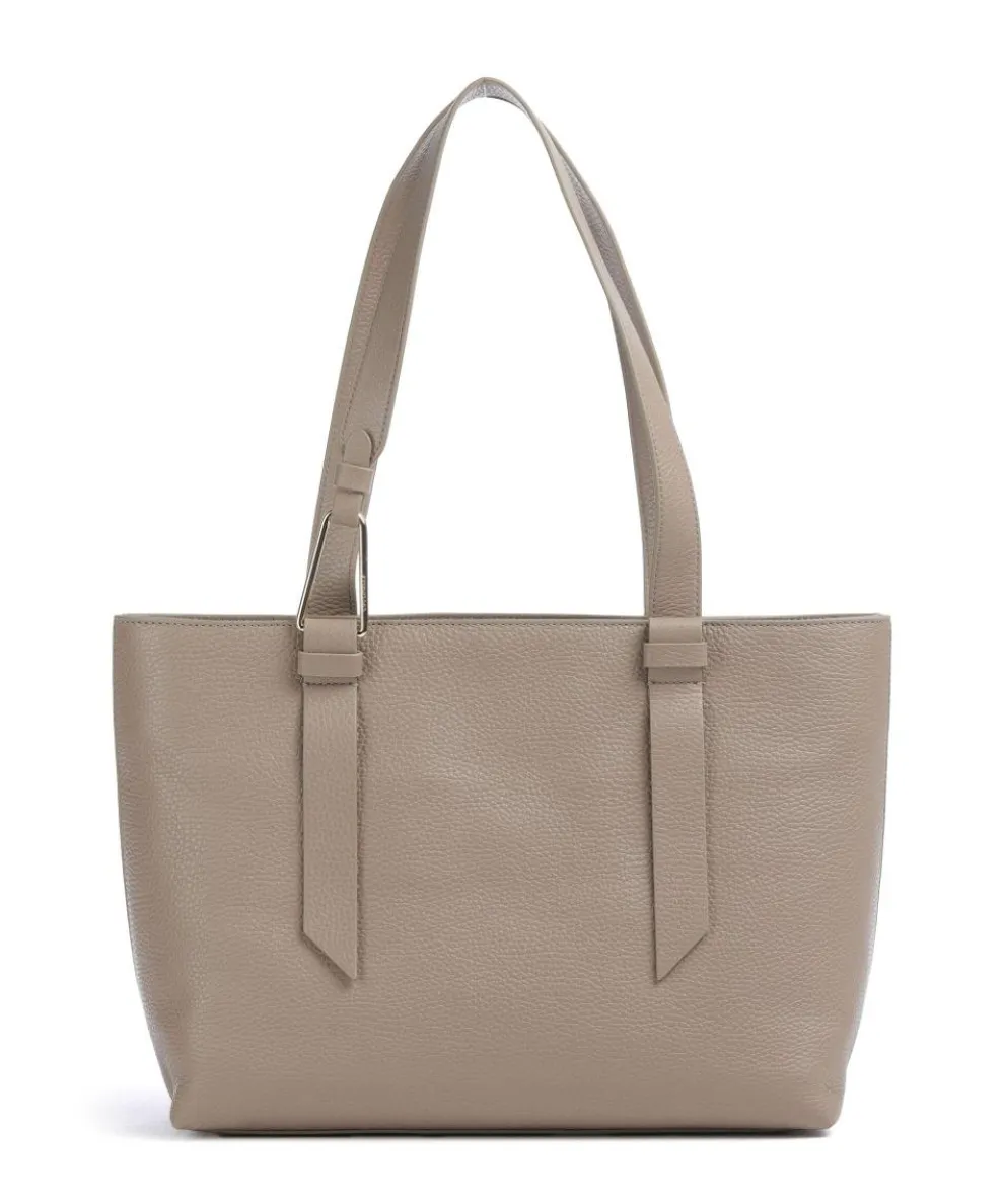 Malory Shopper genarbtes Leder taupe