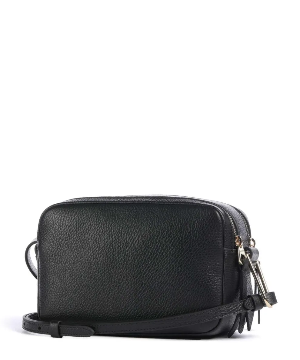 Malory Umhängetasche genarbtes Rindsleder schwarz