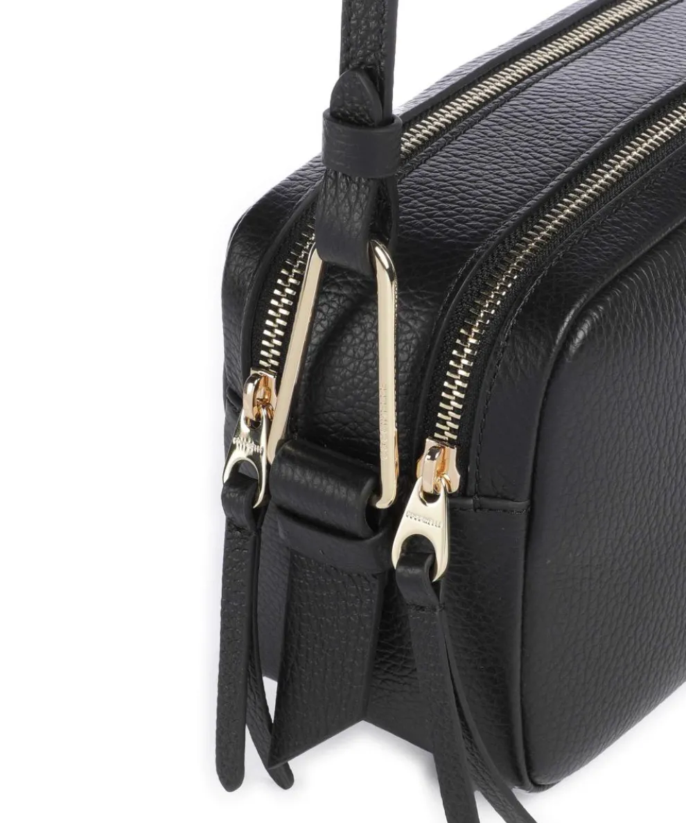 Malory Umhängetasche genarbtes Rindsleder schwarz