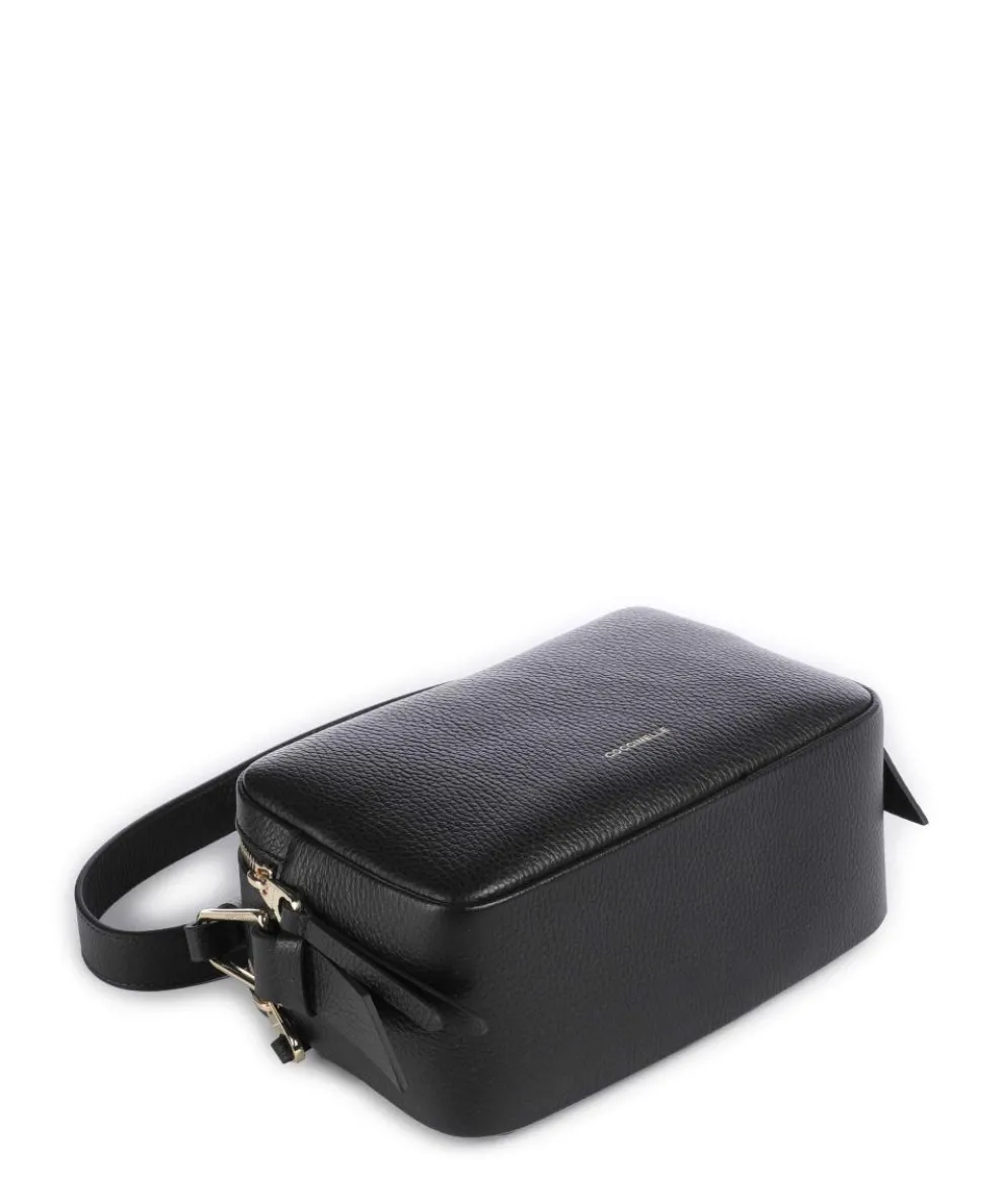 Malory Umhängetasche genarbtes Rindsleder schwarz