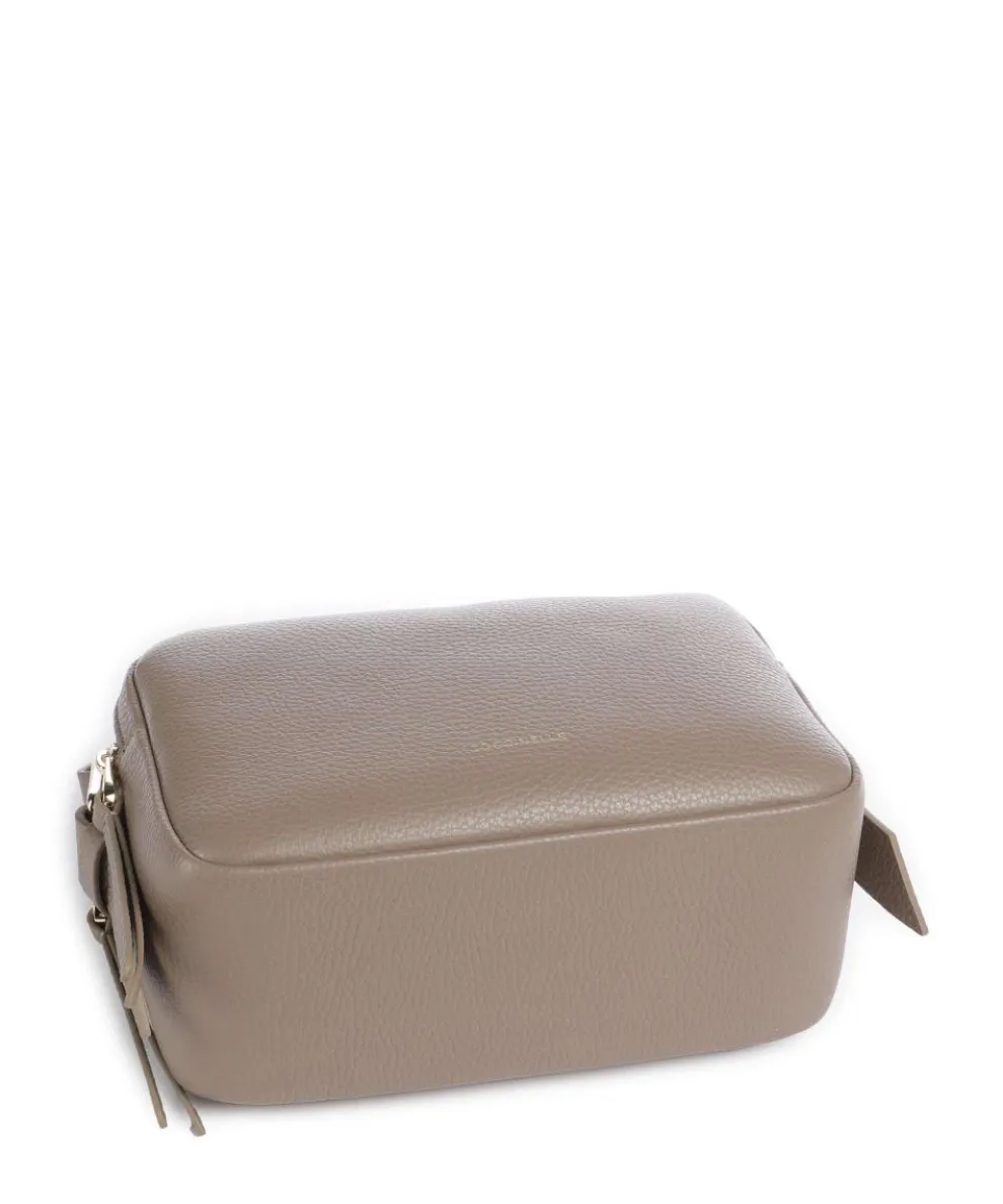 Malory Umhängetasche genarbtes Rindsleder taupe