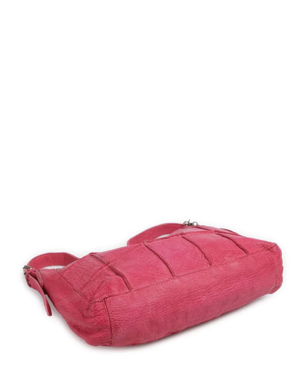 Malvengasse 5 Schultertasche genarbtes Leder pink