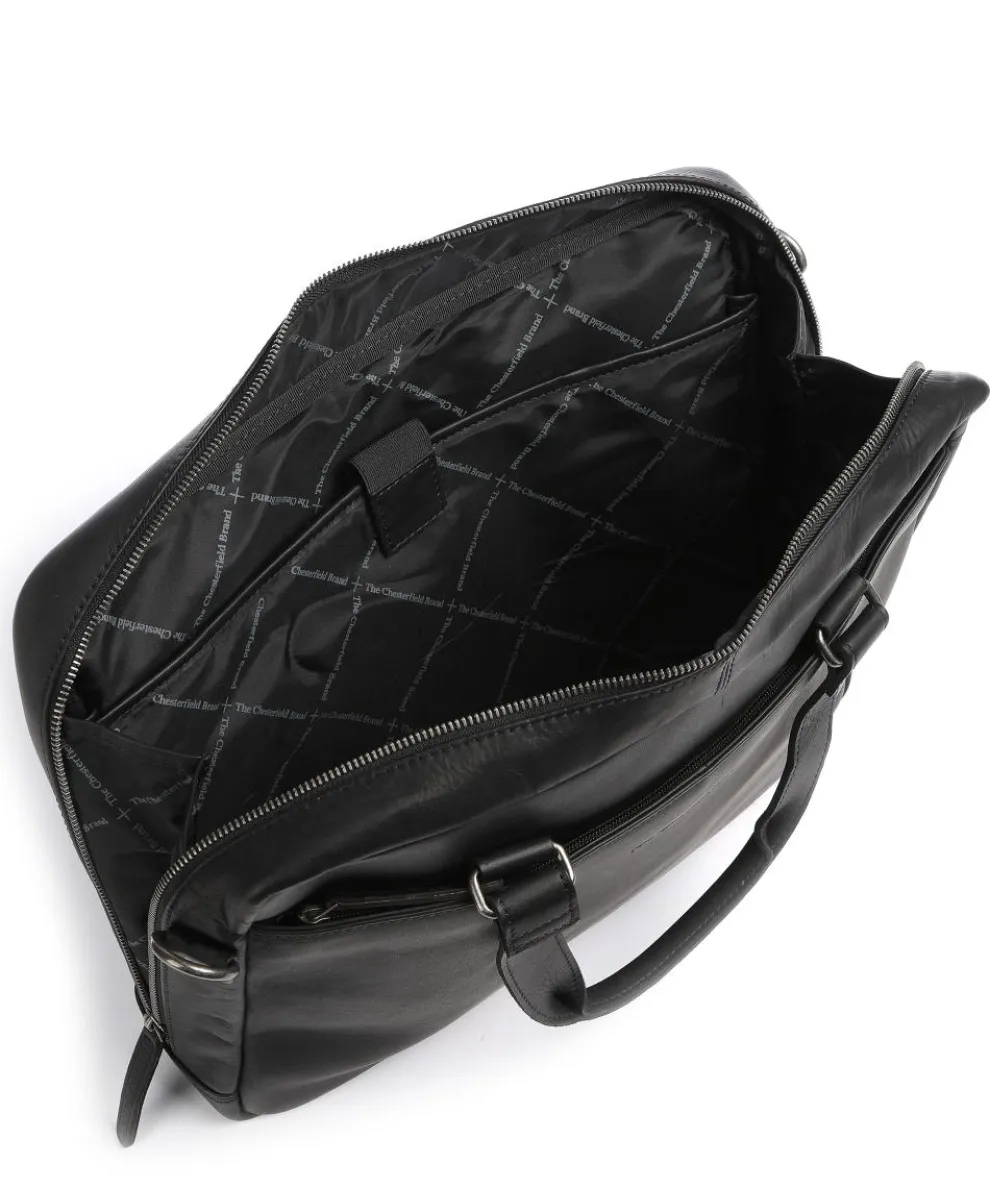 Manhattan Aktentasche 15″ Pull-Up Rindsleder schwarz