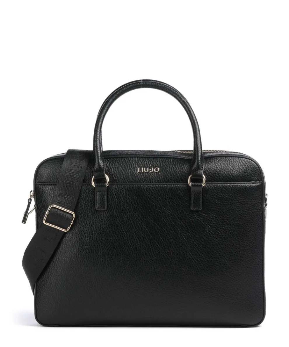 Manhattan M Aktentasche Lederimitat schwarz