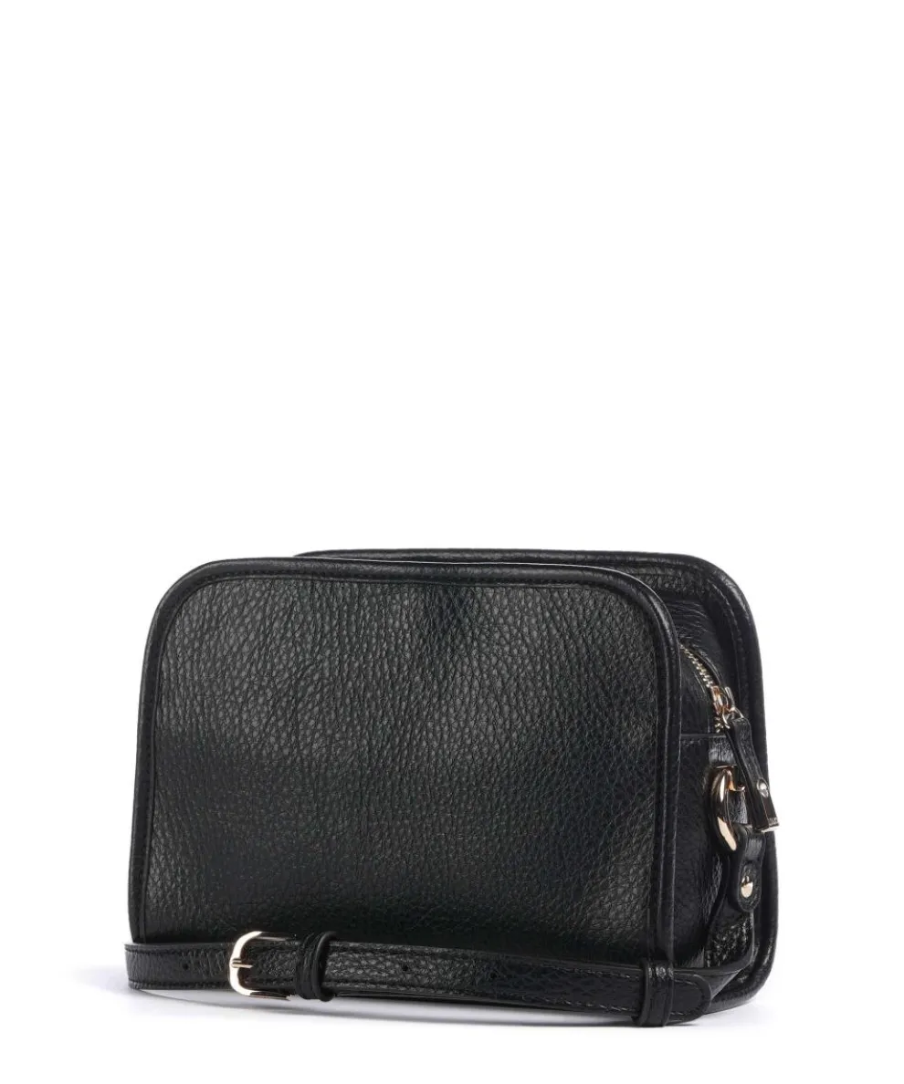 Manhattan M Umhängetasche Lederimitat schwarz