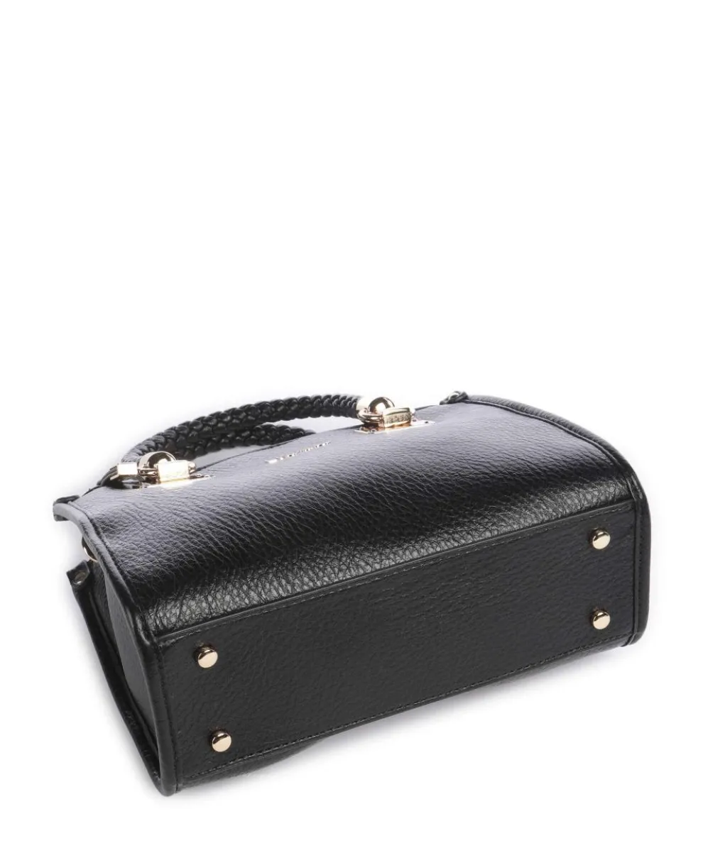 Manhattan S Handtasche Lederimitat schwarz