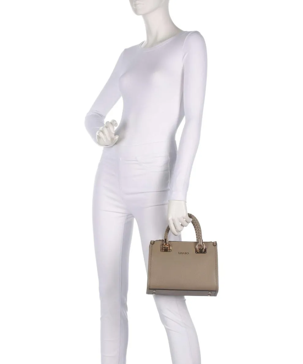 Manhattan S Handtasche Lederimitat taupe