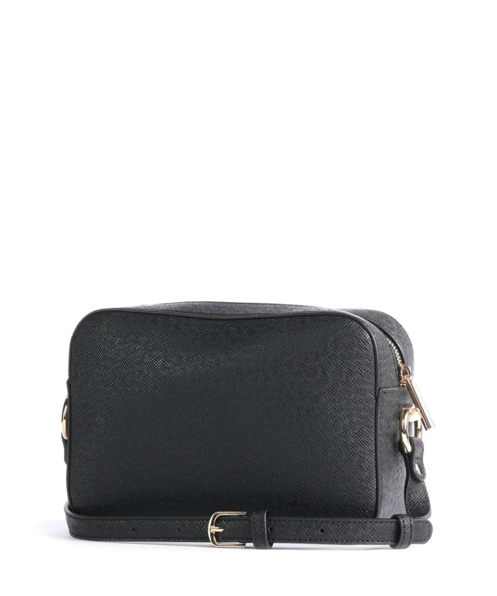 Manhattan Umhängetasche Lederimitat schwarz