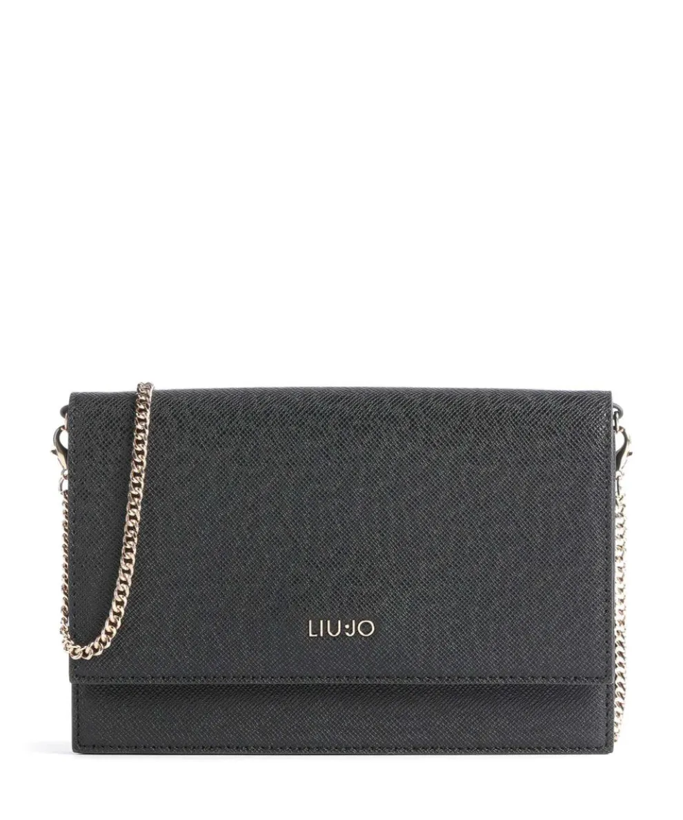 Manhattan Umhängetasche Lederimitat schwarz