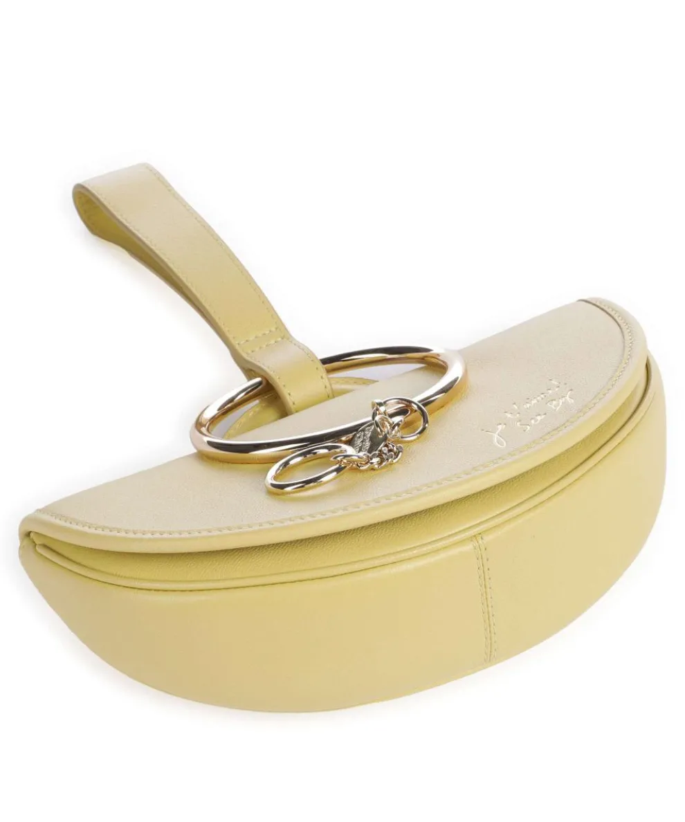 Mara Clutch fein genarbtes Rindsleder gelb