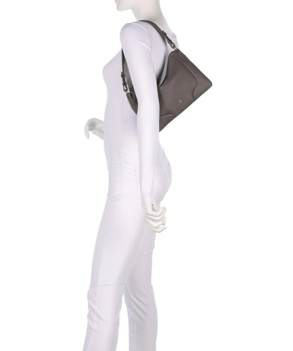 Mara S Beuteltasche genarbtes Rindsleder taupe