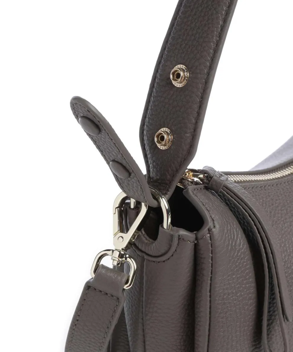 Mara S Beuteltasche genarbtes Rindsleder taupe