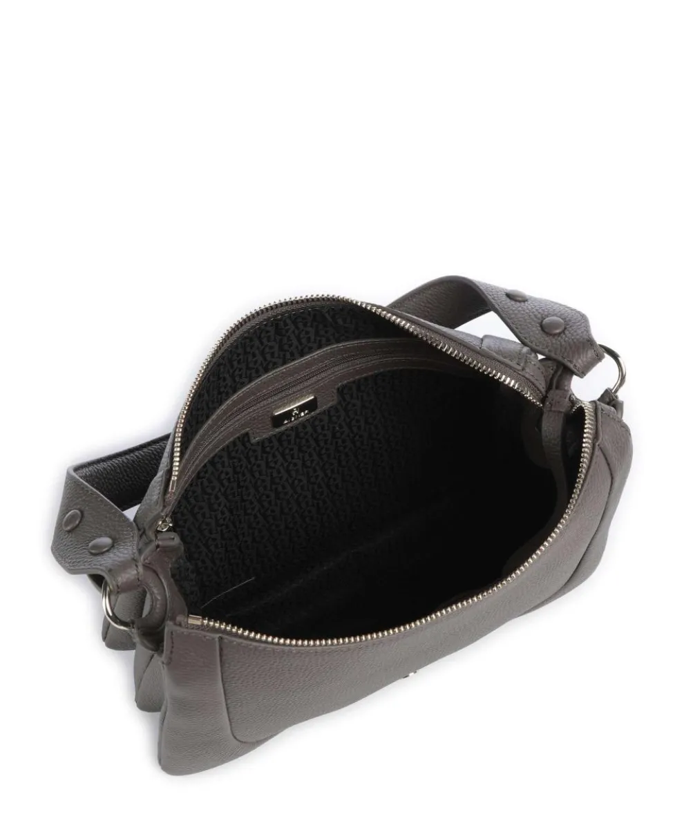 Mara S Beuteltasche genarbtes Rindsleder taupe