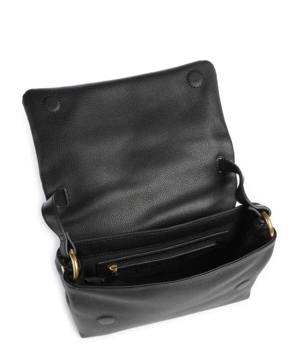 Marrisa Umhängetasche genarbtes Rindsleder schwarz