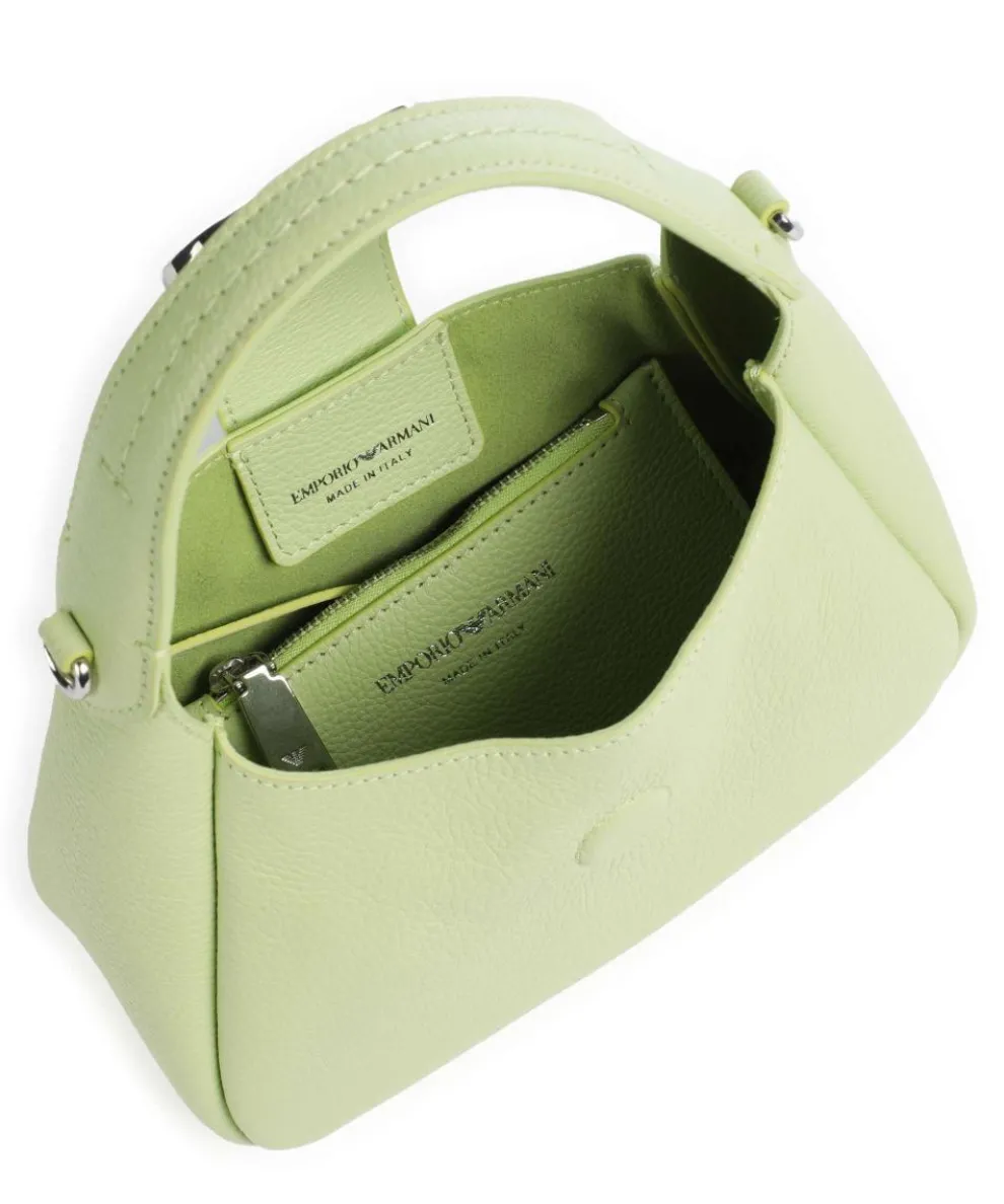 Mary-O Schultertasche genarbtes Rindsleder pistazie