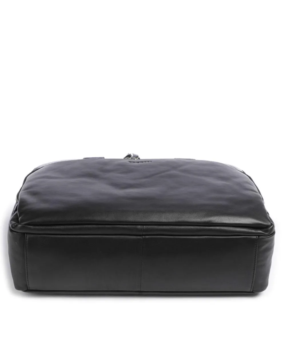 Comet Aktentasche 15″ fein genarbtes Rindsleder schwarz