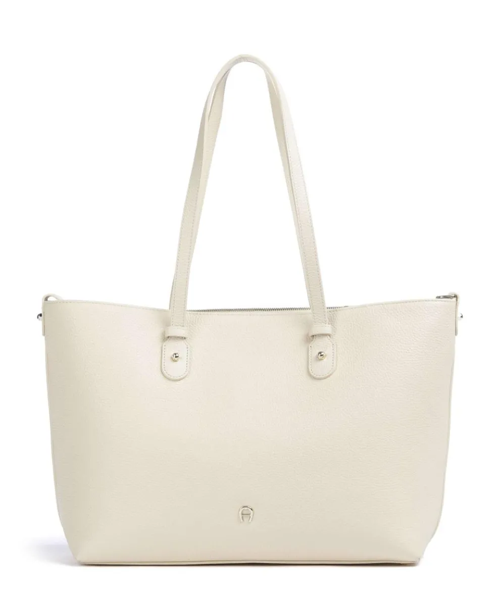 Diadora L Shopper genarbtes Rindsleder creme