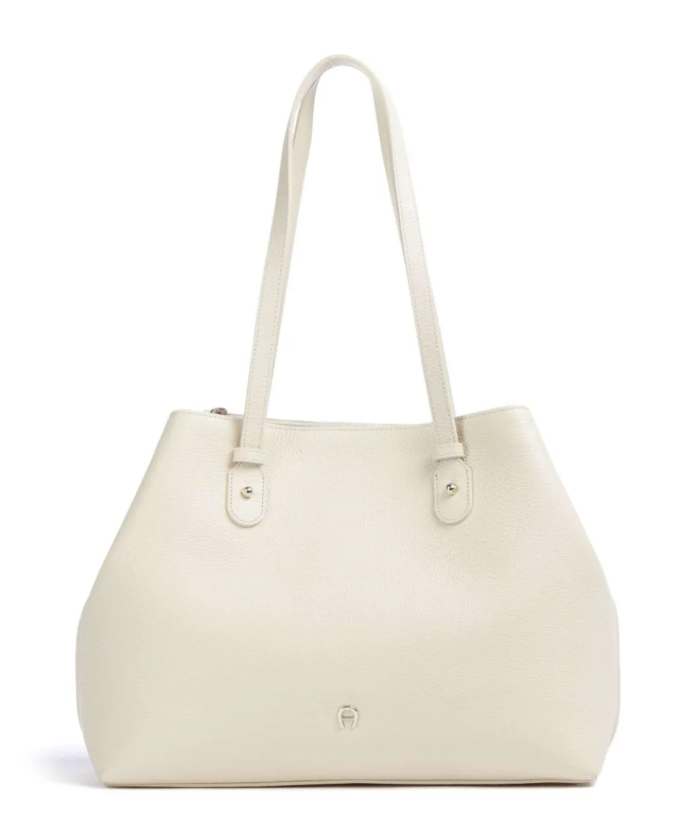 Diadora L Shopper genarbtes Rindsleder creme