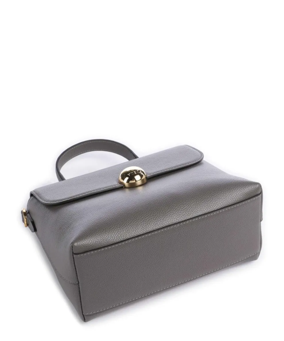 Moonlight S Handtasche genarbtes Leder dunkelgrau