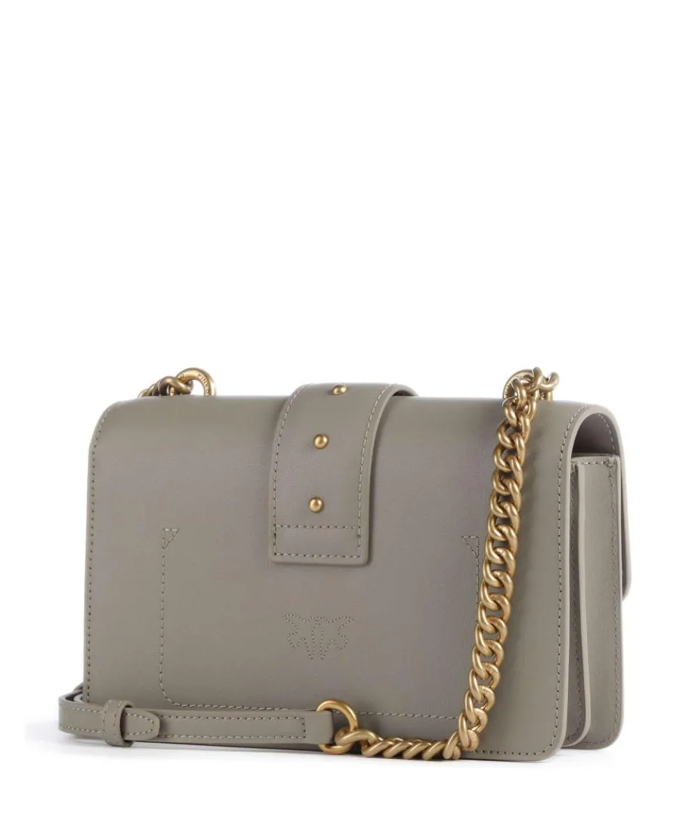 Love One Mini Umhängetasche fein genarbtes Kalbsleder taupe