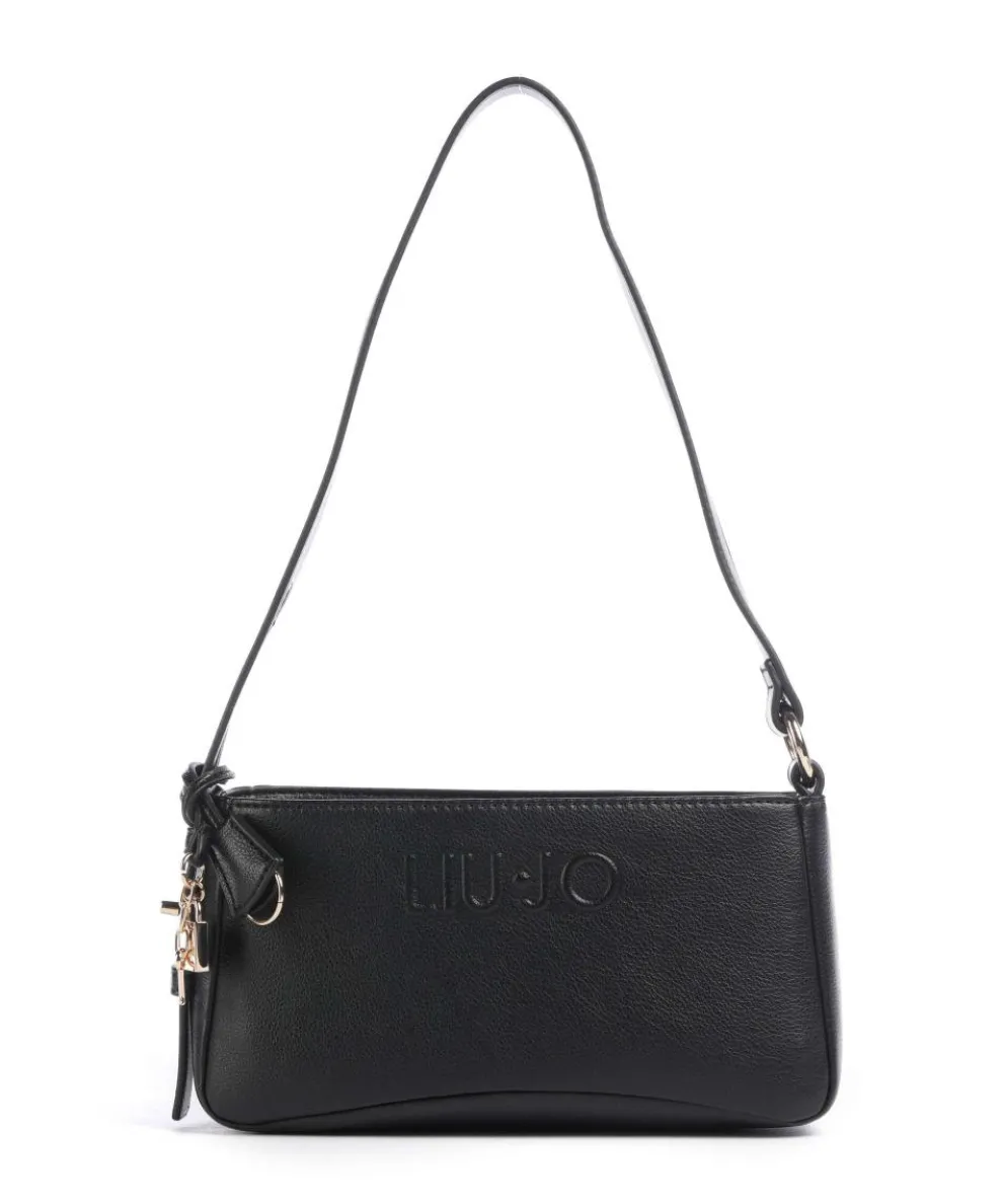 Mediana M Schultertasche Lederimitat schwarz