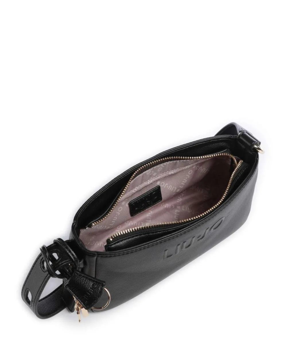 Mediana M Schultertasche Lederimitat schwarz