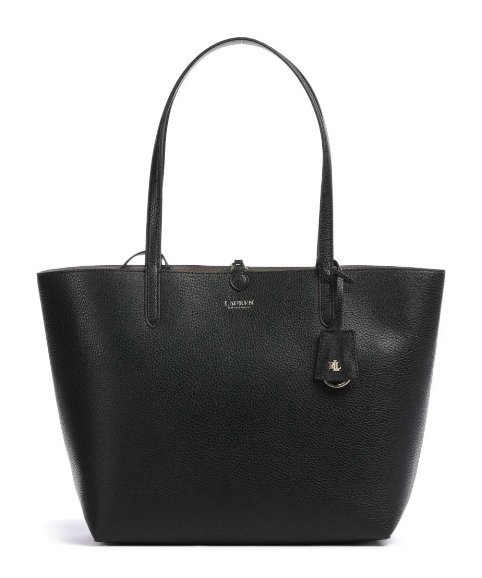 Medium Shopper Lederimitat schwarz