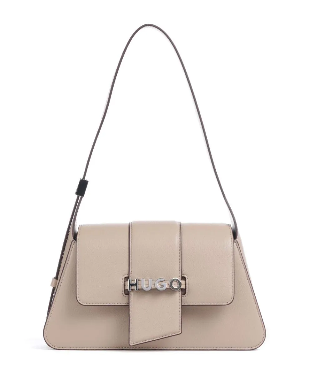 Mel 2.0 Schultertasche Lederimitat hellbraun