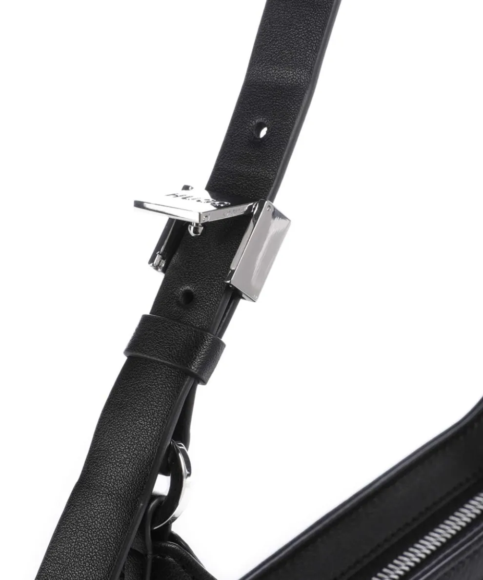 Mel 2.0 Schultertasche Lederimitat schwarz