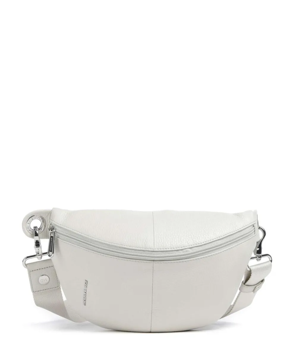 Mellow Leather Gürteltasche genarbtes Kalbsleder creme