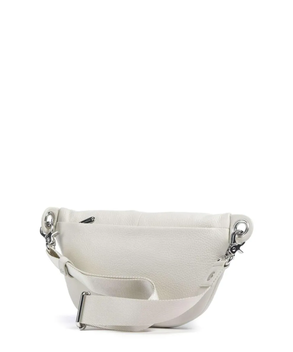 Mellow Leather Gürteltasche genarbtes Kalbsleder creme