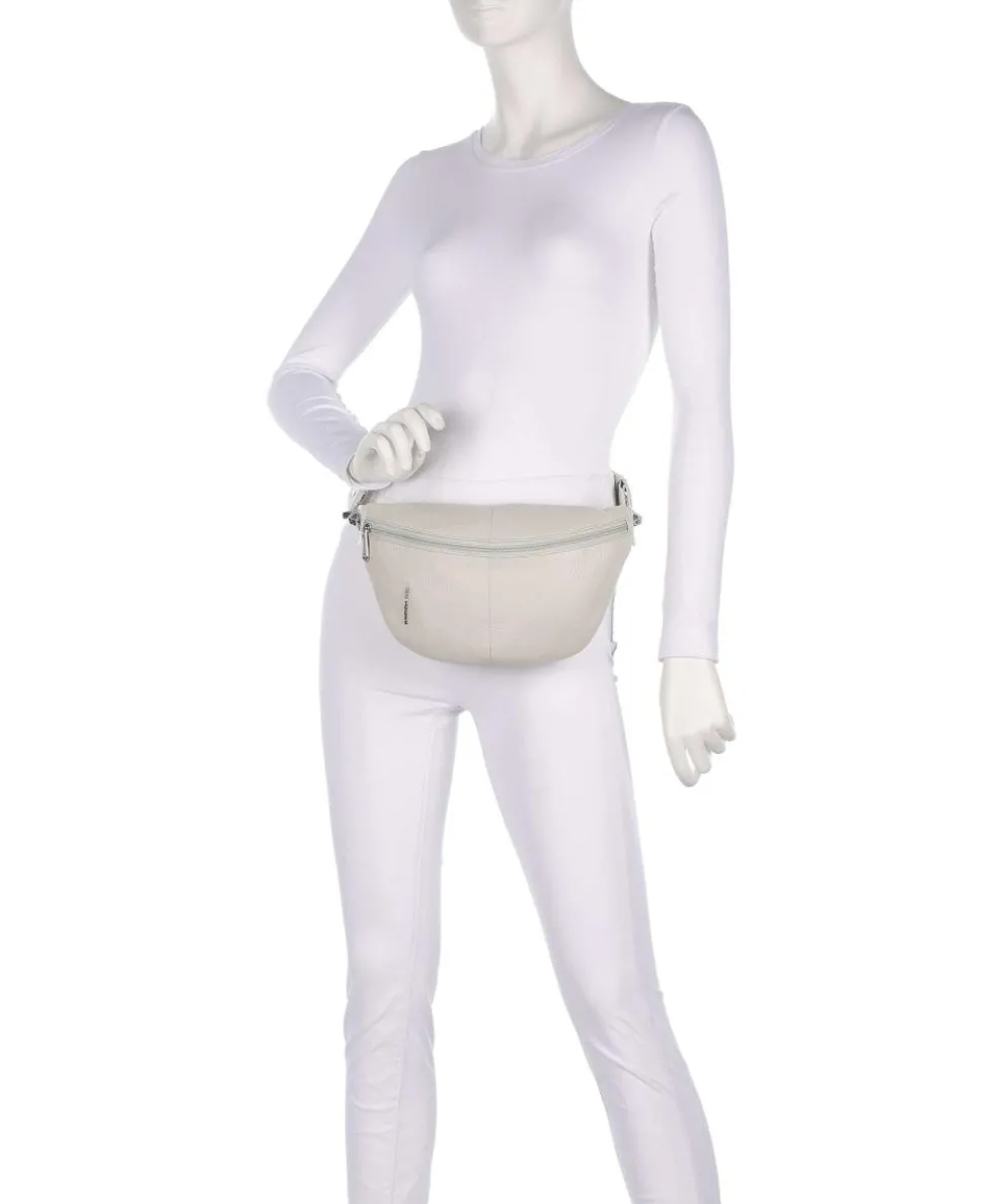 Mellow Leather Gürteltasche genarbtes Kalbsleder creme