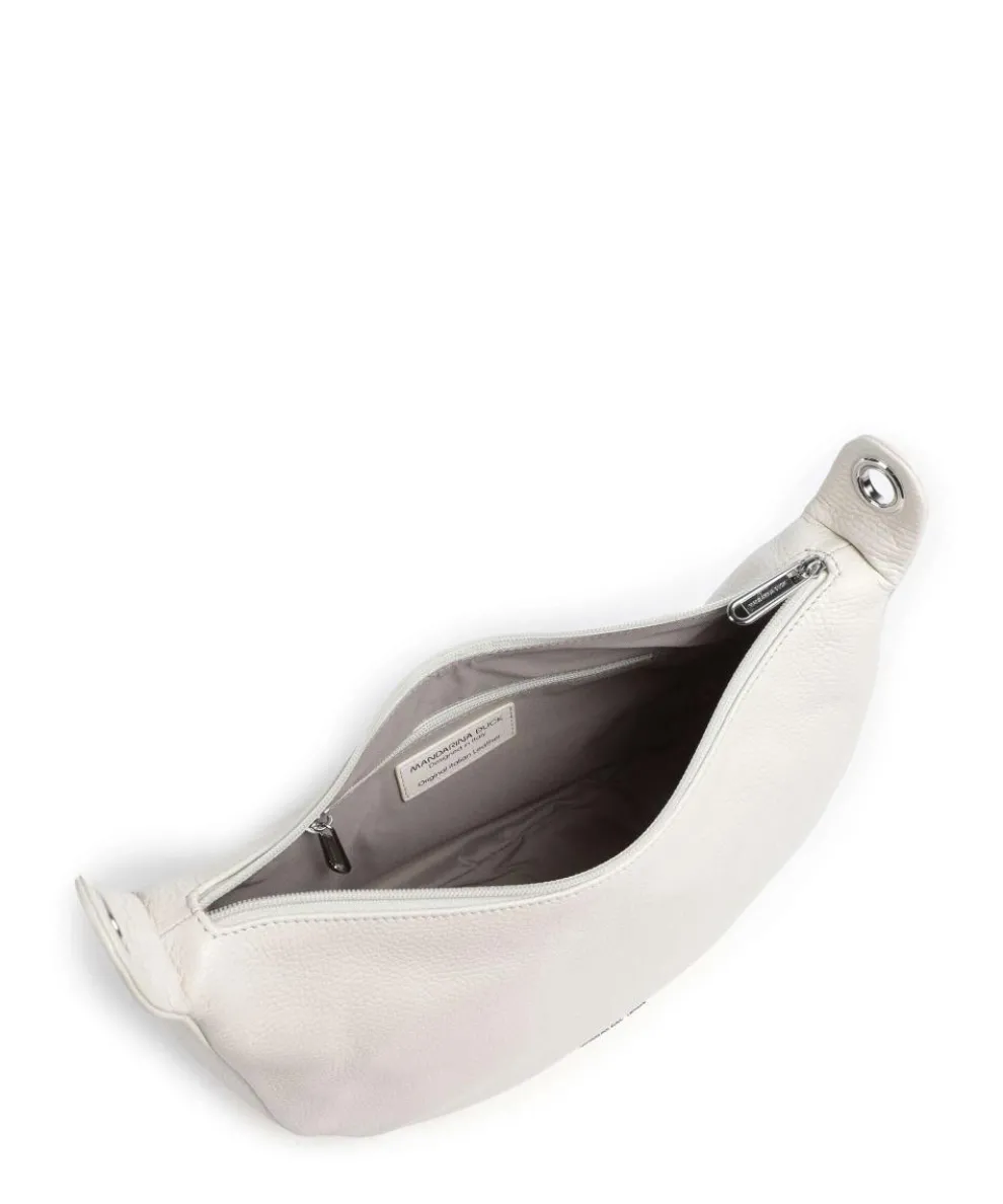 Mellow Leather Schultertasche genarbtes Kalbsleder creme