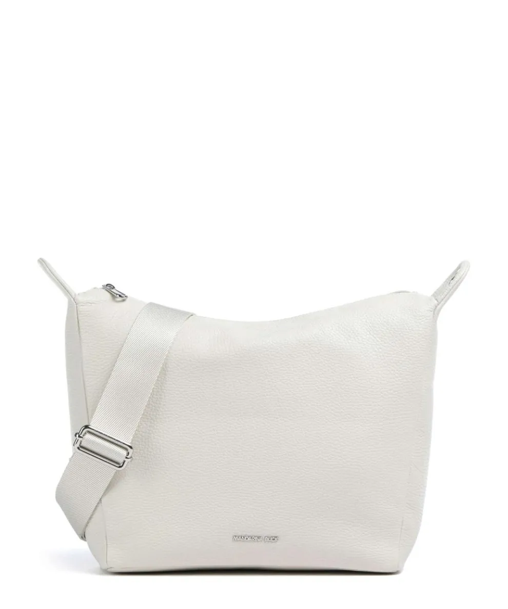 Mellow Leather Umhängetasche genarbtes Kalbsleder creme