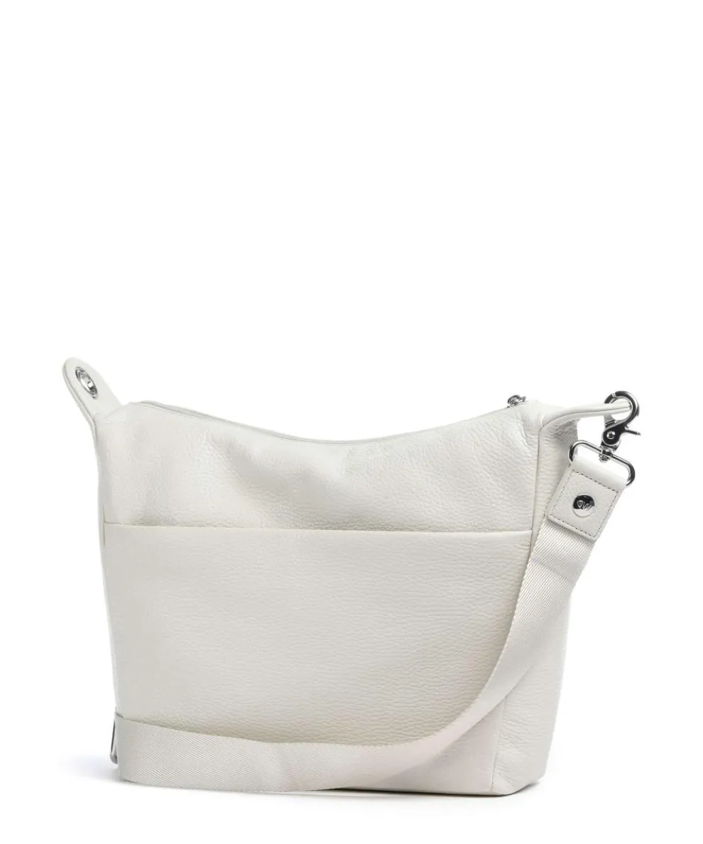 Mellow Leather Umhängetasche genarbtes Kalbsleder creme